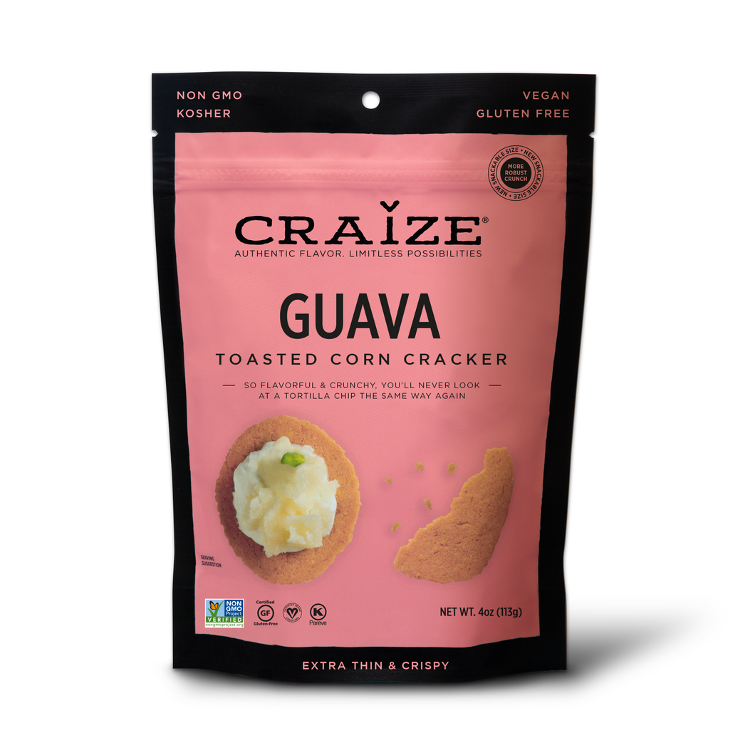 Craize Corn INC - Guava Toasted Corn Crackers 4oz