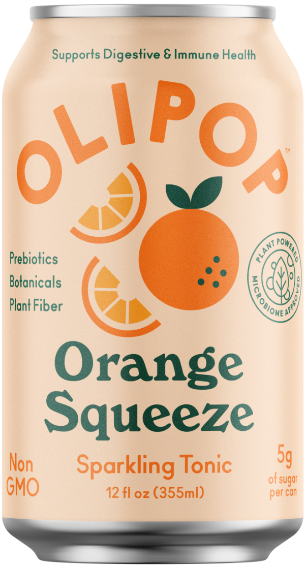 Oasis Snacks - Olipop Prebiotic Sparkling Tonic Drink - Orange Squeeze
