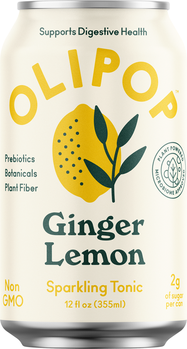Oasis Snacks - Olipop Prebiotic Sparkling Tonic Drink - Ginger Lemon