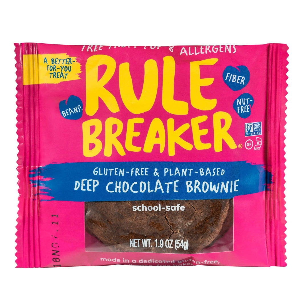 Rule Breaker Snacks - Rule Breaker Deep Chocolate Brownie - 12 Pack