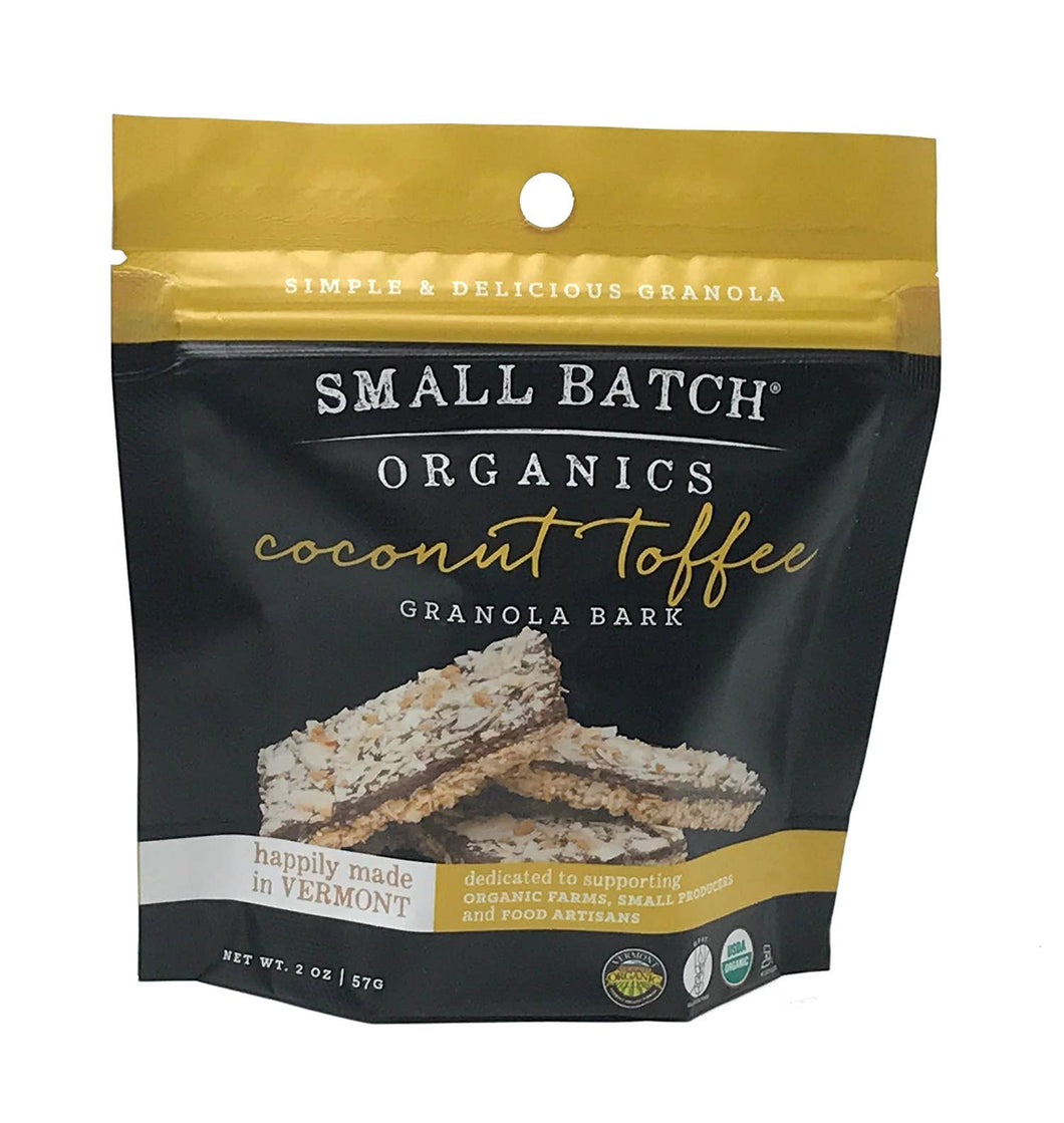 Small Batch Organics - 2oz Coconut Toffee Granola Bark